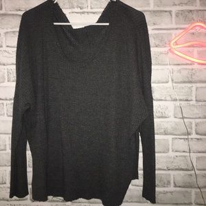 V-neck waffle knit sweater!!!